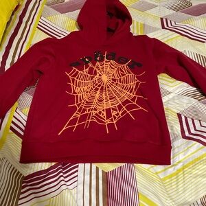 Red Hoodie Sp5der hoodie